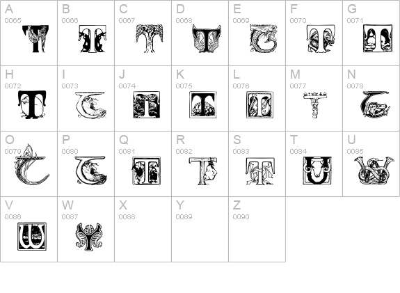 BattenT-Y uppercase A-Z preview