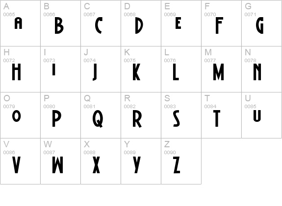 BattleLines uppercase A-Z preview