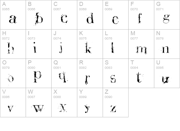 BauerBear Attack uppercase A-Z preview