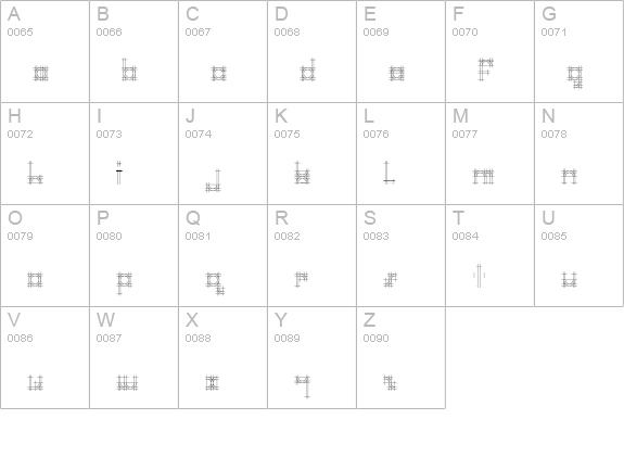 Bauhaus Sketch uppercase A-Z preview