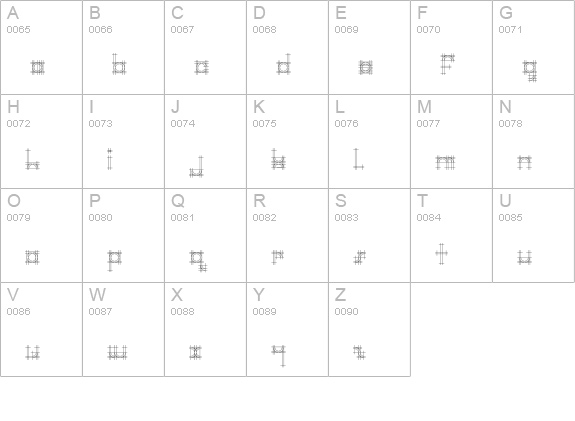 BauhausSketch uppercase A-Z preview
