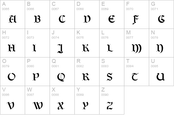 Bayern uppercase A-Z preview