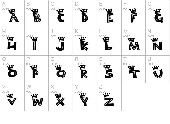 Bayou Cowboy uppercase A-Z preview