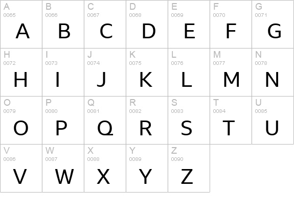 BBC Reith Sans uppercase A-Z preview