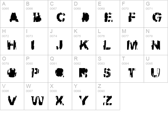 BBQcow moo uppercase A-Z preview