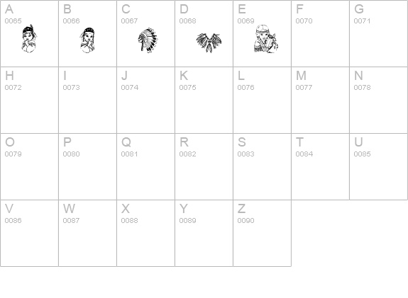BBreathNativeAnRegular uppercase A-Z preview