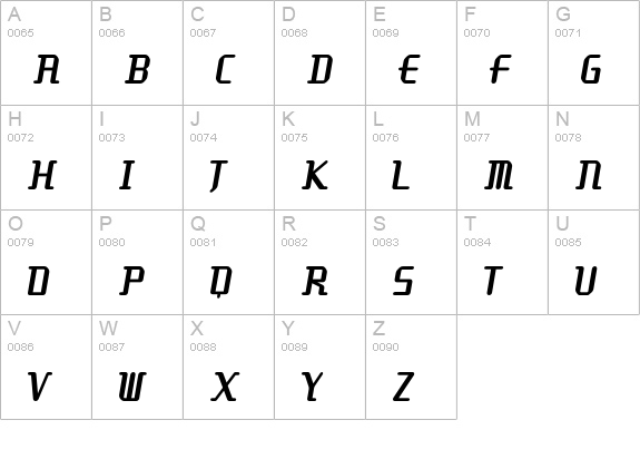 Be uppercase A-Z preview