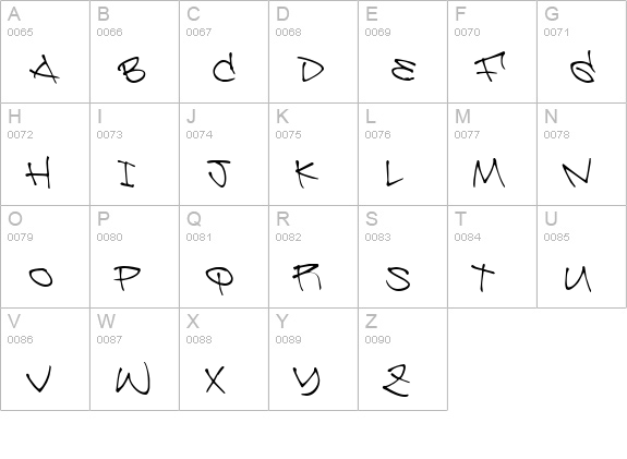 Be Aggressive uppercase A-Z preview