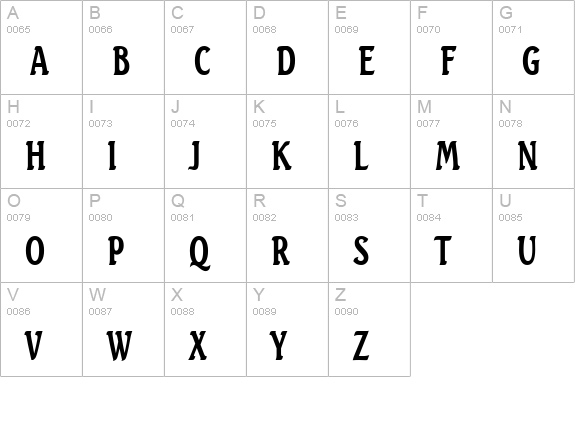 Beach Thin Bold uppercase A-Z preview