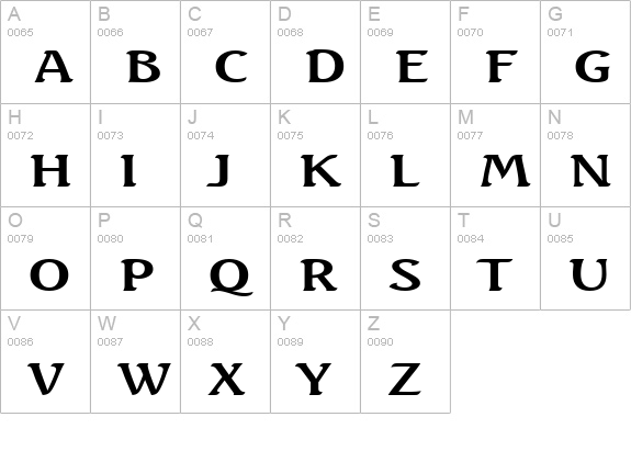 BeachExtended Normal uppercase A-Z preview