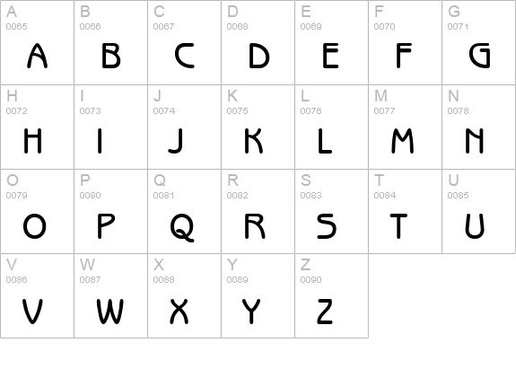 Beagle Bold uppercase A-Z preview