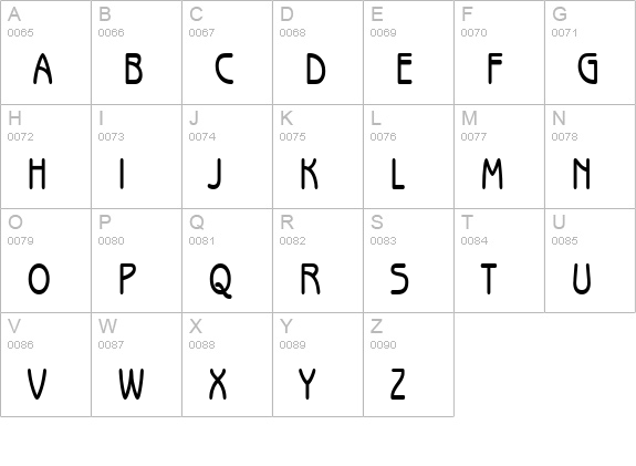 Beagle-Condensed Bold uppercase A-Z preview