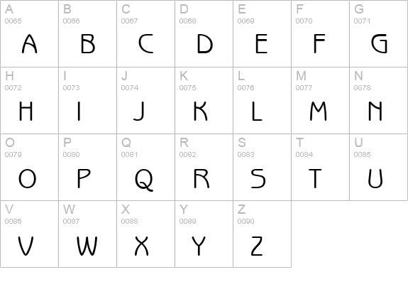 Beagle Normal uppercase A-Z preview