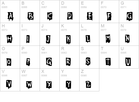 Beat My Guest uppercase A-Z preview