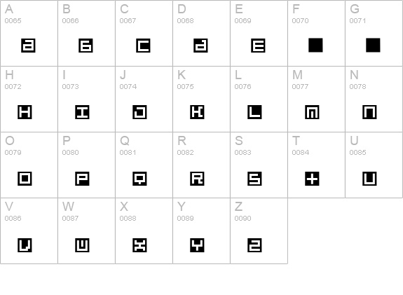Beatbox-InBox uppercase A-Z preview