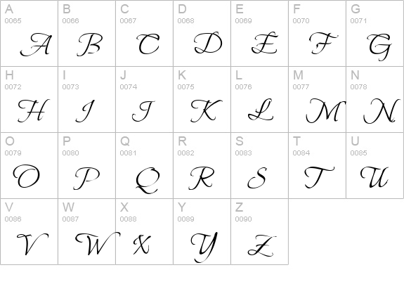 BeauRivageOne  uppercase A-Z preview