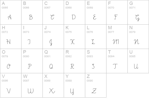 Beautifu msterda uppercase A-Z preview