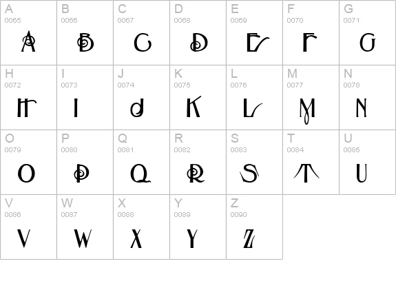 Beauvoir Demo uppercase A-Z preview