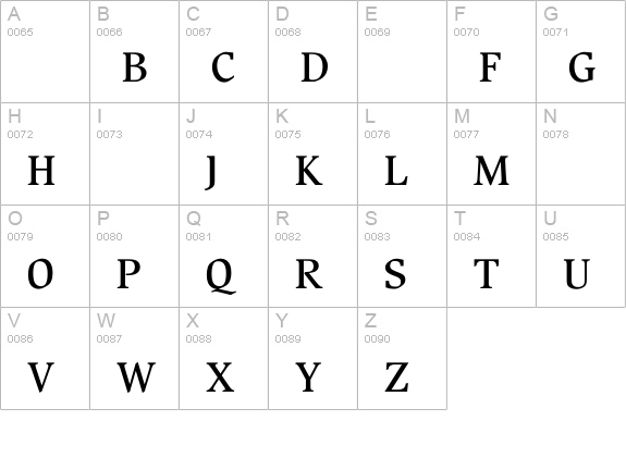 BeckenhamMedium uppercase A-Z preview