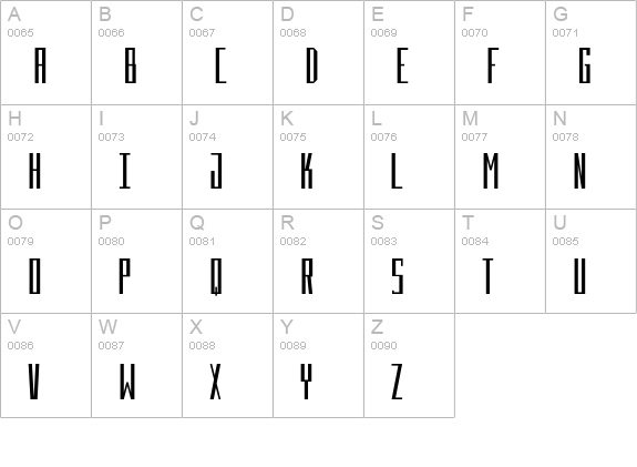 Beckett uppercase A-Z preview