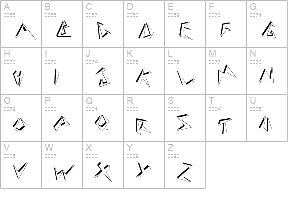 Beehive: uppercase A-Z preview