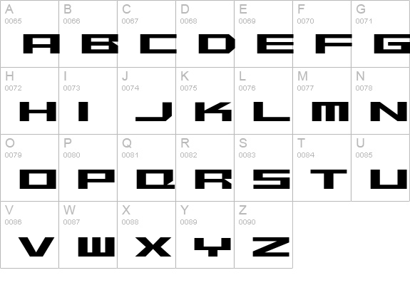 Beekman-SquareLight uppercase A-Z preview