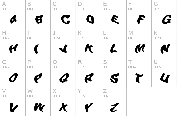 Beer Goggles uppercase A-Z preview