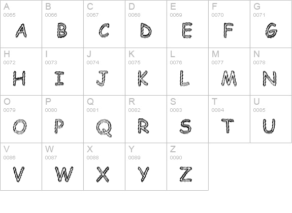 BeerGlass uppercase A-Z preview