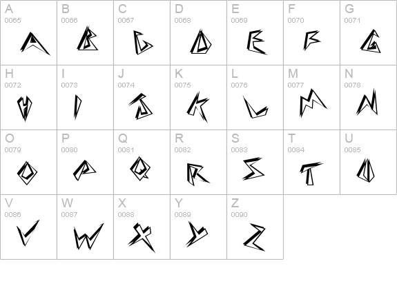 Beeswax Bold uppercase A-Z preview