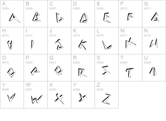 Beeswax Normal uppercase A-Z preview