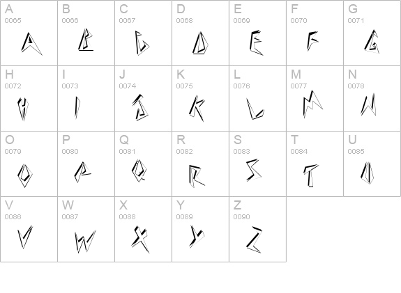 Beeswax T Normal uppercase A-Z preview