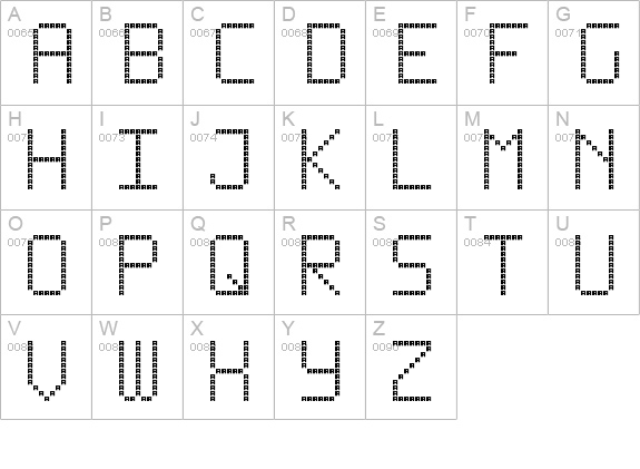 Begin from A Regular uppercase A-Z preview