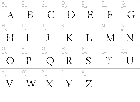 BelfastRandom-Light-Regular uppercase A-Z preview