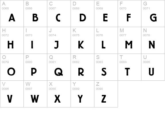 Belfort-Demi uppercase A-Z preview