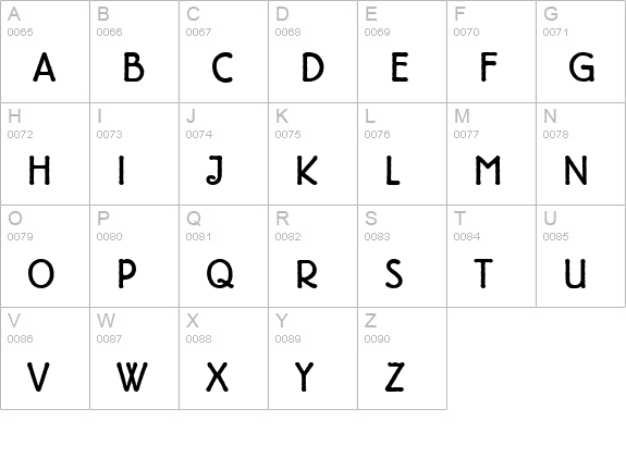 Belfort-Regular uppercase A-Z preview