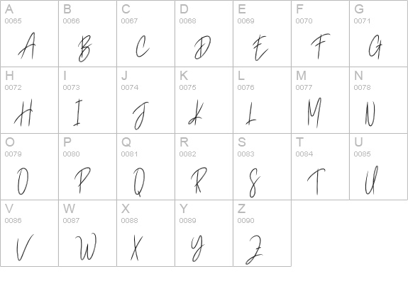 Belginda uppercase A-Z preview