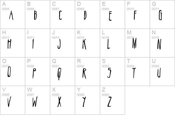 Belizarius uppercase A-Z preview