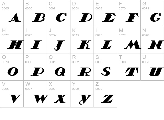 Belukha Capital uppercase A-Z preview