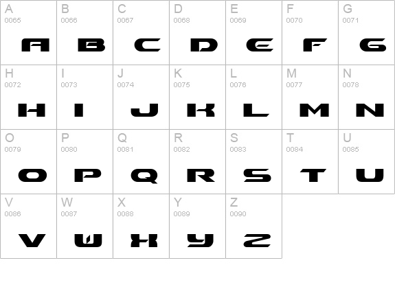 Ben Pioneer Bold uppercase A-Z preview
