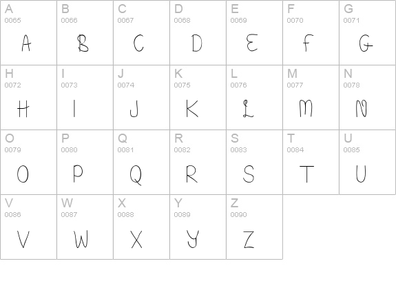 Beneath Your Beautiful uppercase A-Z preview