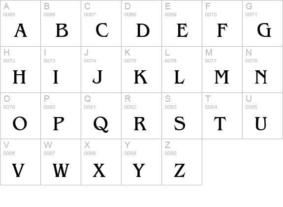 Benguiat Book BT uppercase A-Z preview