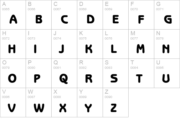 BenguiatGothicEF-Heavy uppercase A-Z preview