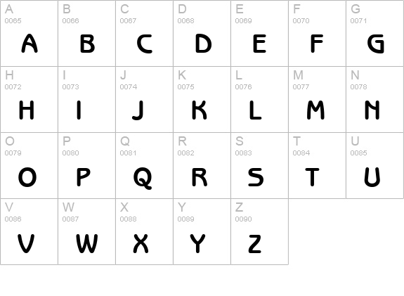 Benjamin-Gothic-Bold uppercase A-Z preview