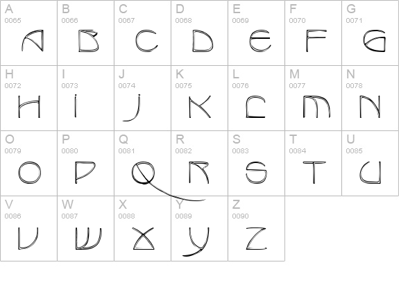 Benjamin Regular uppercase A-Z preview