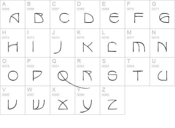 BenjaminCaps Medium uppercase A-Z preview