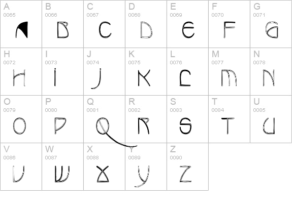 BenjaminCapsHC uppercase A-Z preview