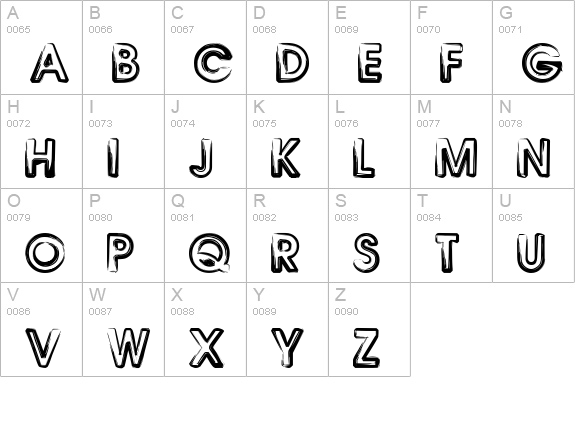 Benny Blanco uppercase A-Z preview