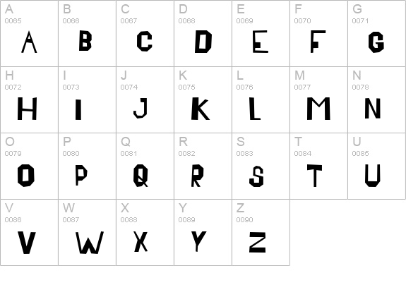 Bensfolk uppercase A-Z preview