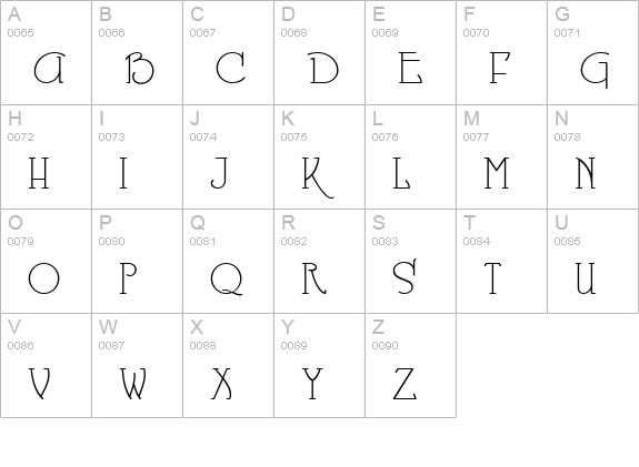 BerglingFantasiaNF uppercase A-Z preview