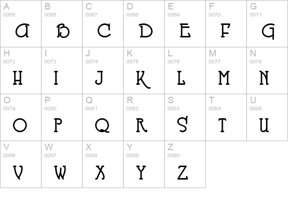 BerglingFantasiaNF Bold uppercase A-Z preview